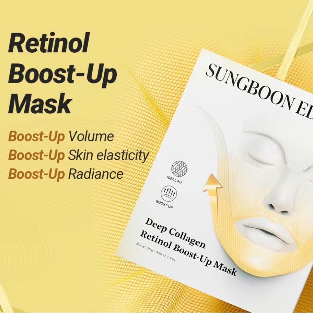 Sungboon Editor Deep Collagen Retinol Boost Up Mask (4pk)